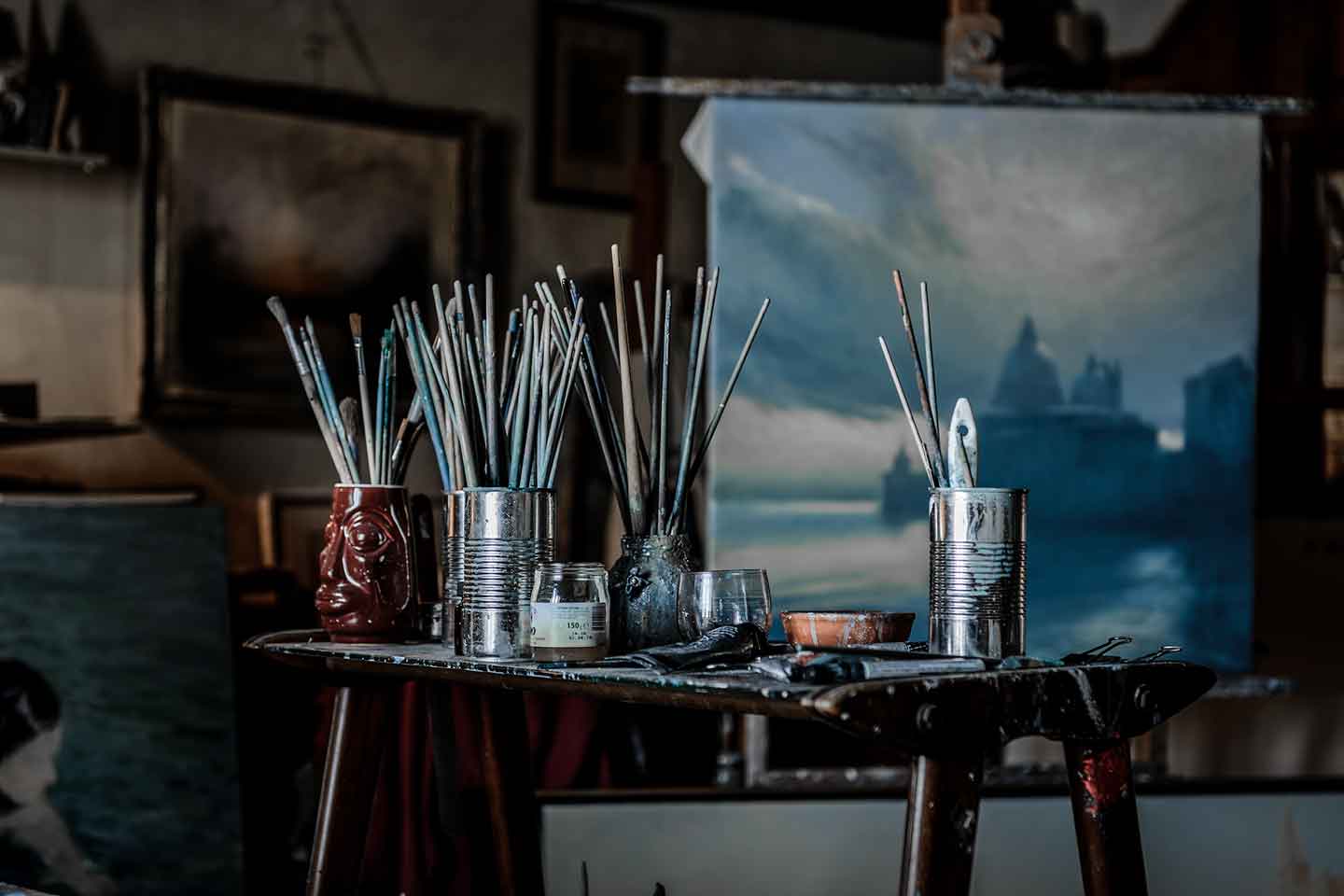 The studio of Davide Battistin
